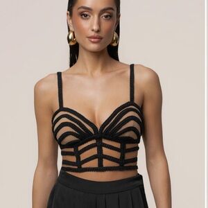 JLuxLabel Black Serenity Bay Top